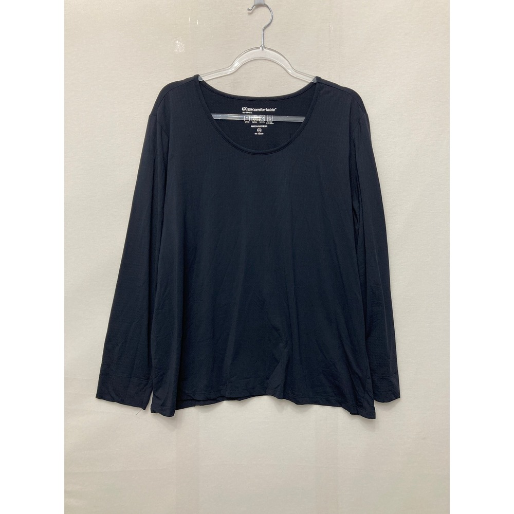 IBKUL IBKomfortable Top XXL Black Long Sleeve UPF 50+ Sun Protection Outdoor